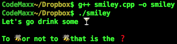 Smileys on Terminal