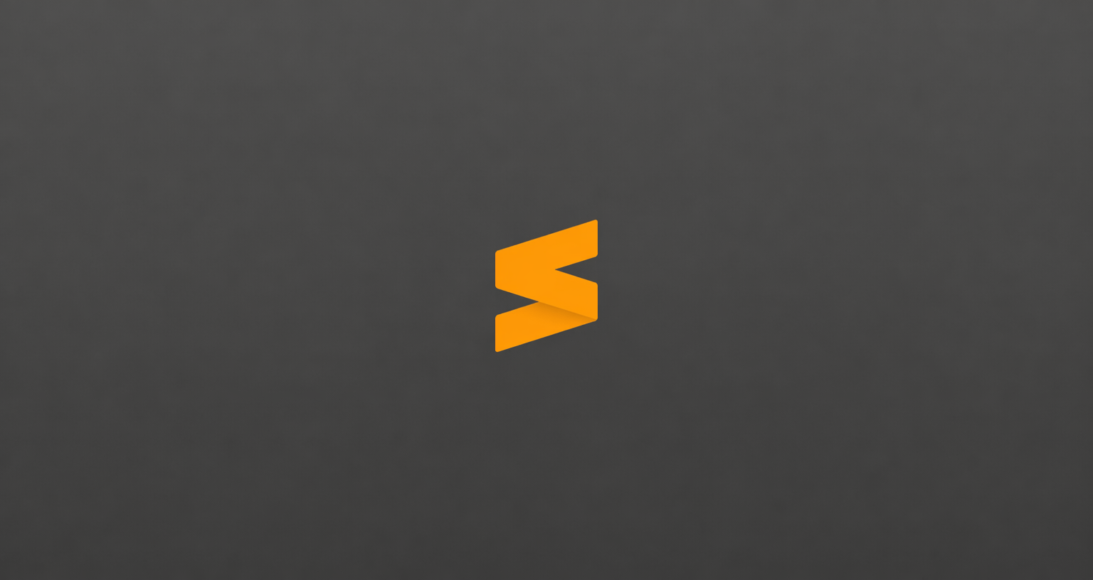 Sublime Text editor logo on a dark grey background